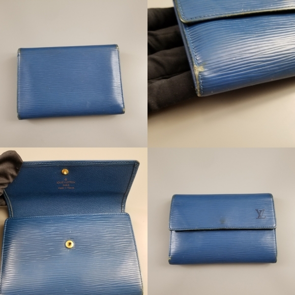 LOUIS VUITTON Vintage Trifold Epi leather bifold Wallet/France - Picture 11 of 16